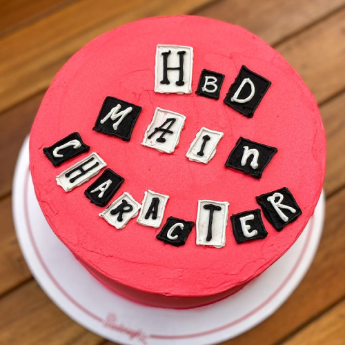 Happy Birthday Main Character Dedication Cake - Wadough