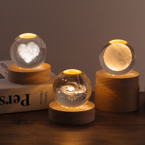 Crystal ball night lamp